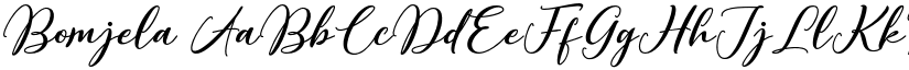 Bomjela font