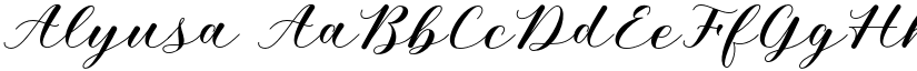 Alyusa font