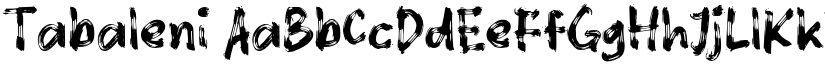 Tabaleni font
