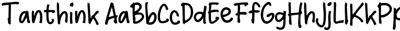 Tanthink font