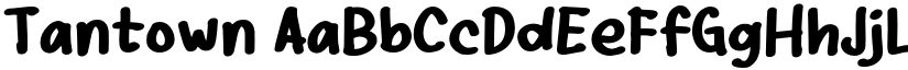 Tantown font