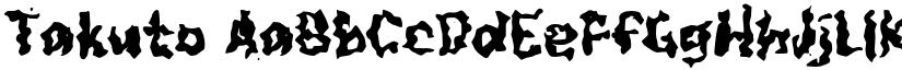 Takuto font