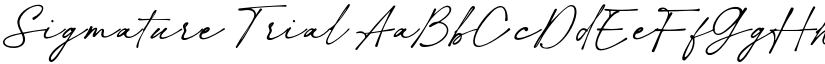 Sigmature_Trial font