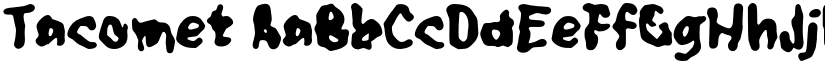 Tacomet font