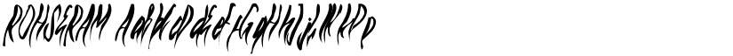ROHSERAM font