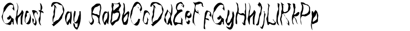 Ghost Day font