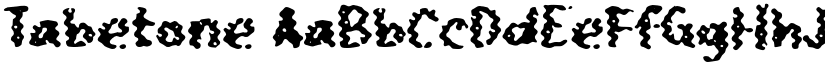 Tabetone font