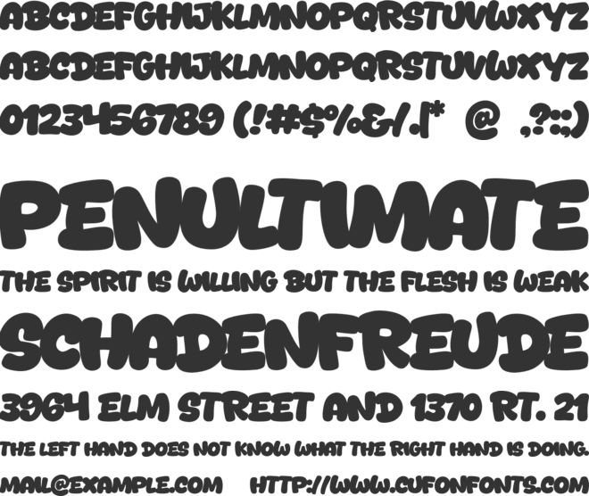 Bond Time font preview