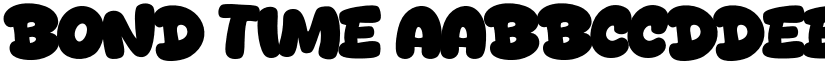 Bond Time font