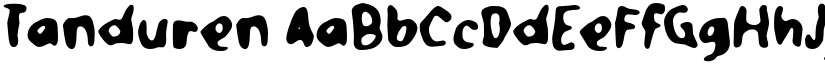 Tanduren font download