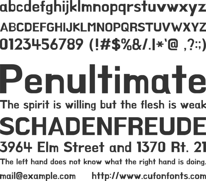 BM HANNA Pro OTF font preview