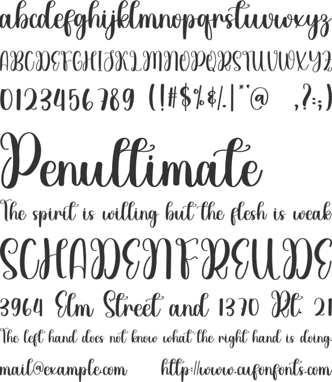 Baby Chubby font preview