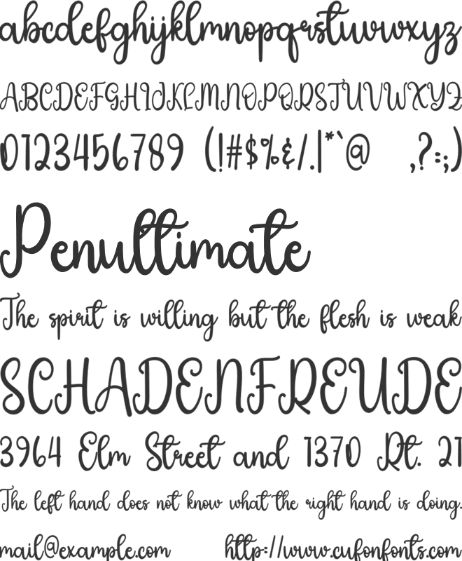 Joyful font preview