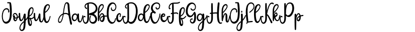 Joyful font