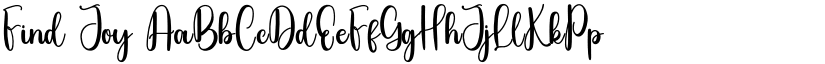 Find Joy font