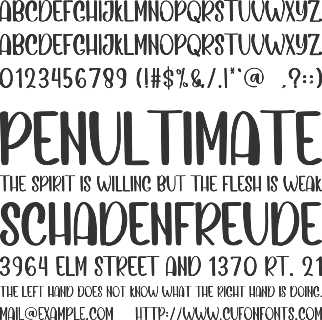 SPECIAL WRITING font preview