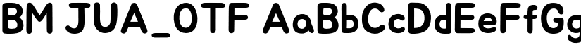 BM JUA_OTF font