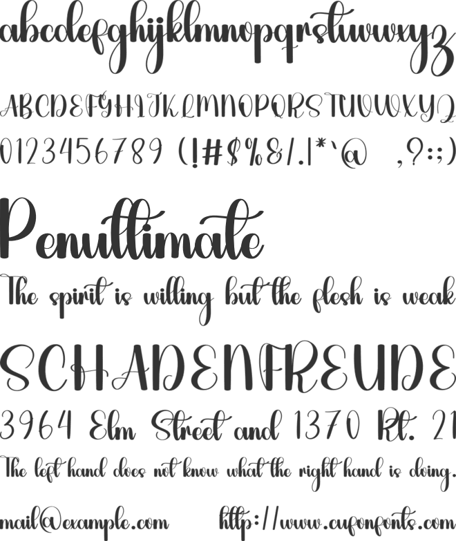 Magniton font preview