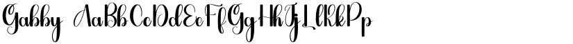 Gabby font