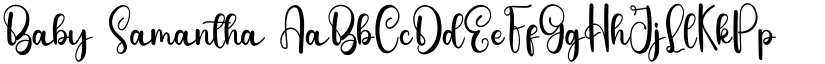 Baby Samantha font