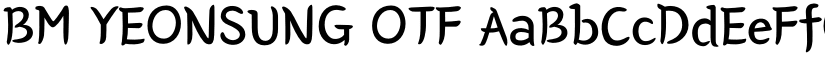 BM YEONSUNG OTF font