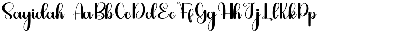 Sayidah font