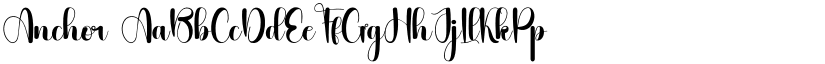 Anchor font