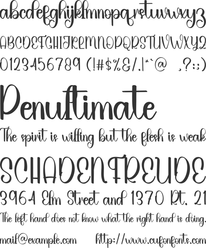 Farmhouse Vintage font preview