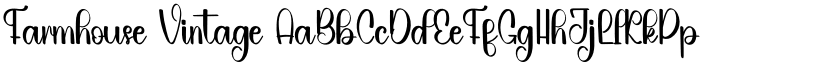Farmhouse Vintage font