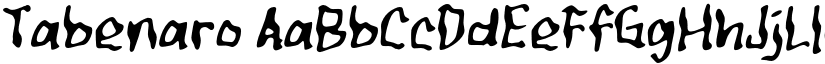 Tabenaro font