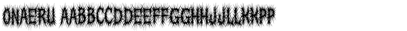 Onaeru font