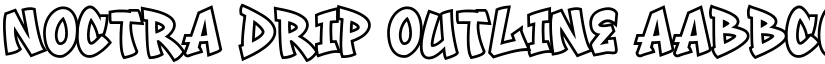 Noctra Drip Outline font