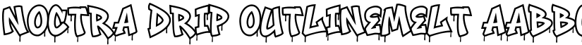 Noctra Drip OutlineMelt font