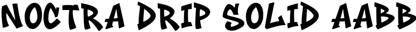Noctra Drip Solid font
