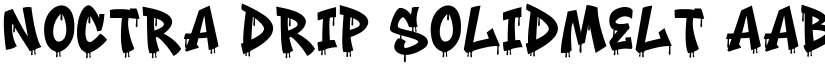 Noctra Drip SolidMelt font