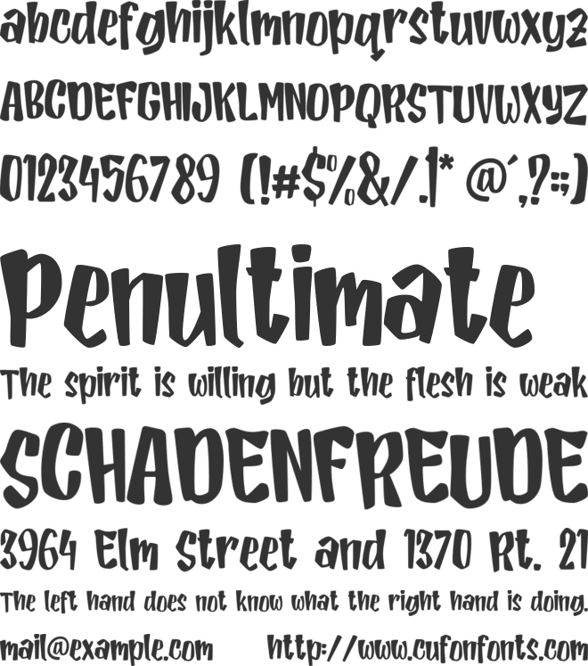 Game Trust font preview