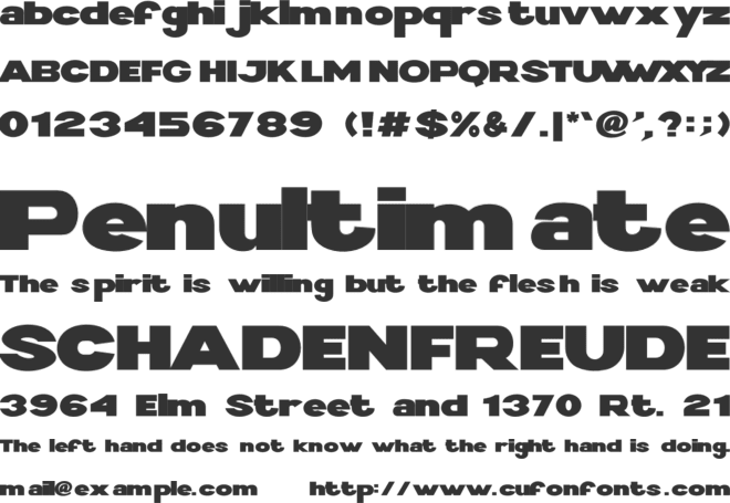 Kathondu Extreme font preview