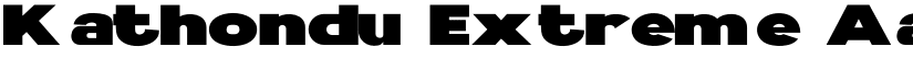 Kathondu Extreme font
