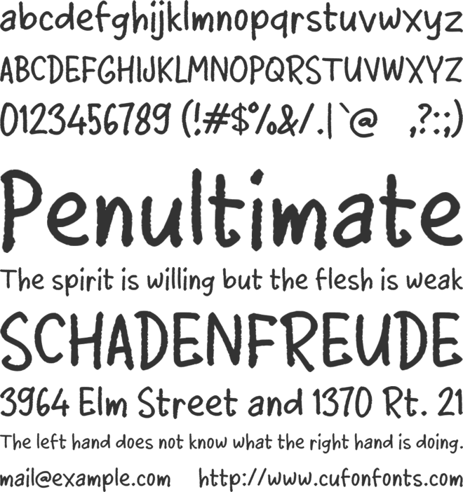 Tabuatin font preview