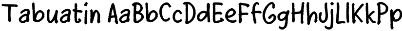 Tabuatin font