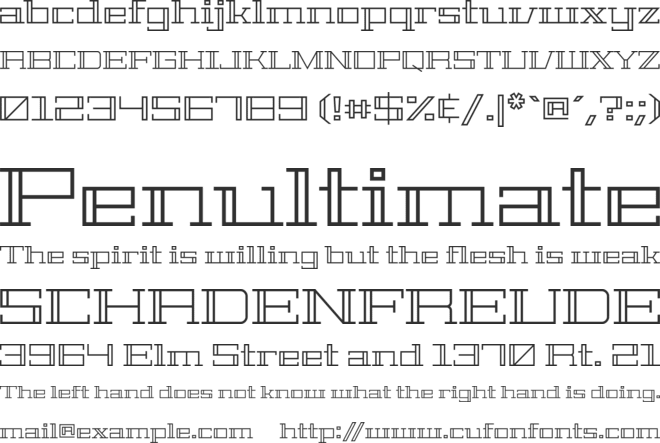 Geostar font preview