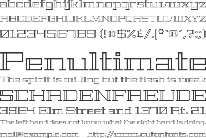 Geostar font preview