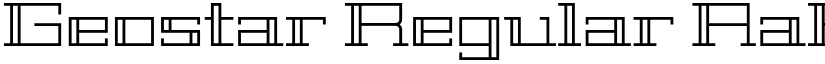 Geostar Regular font