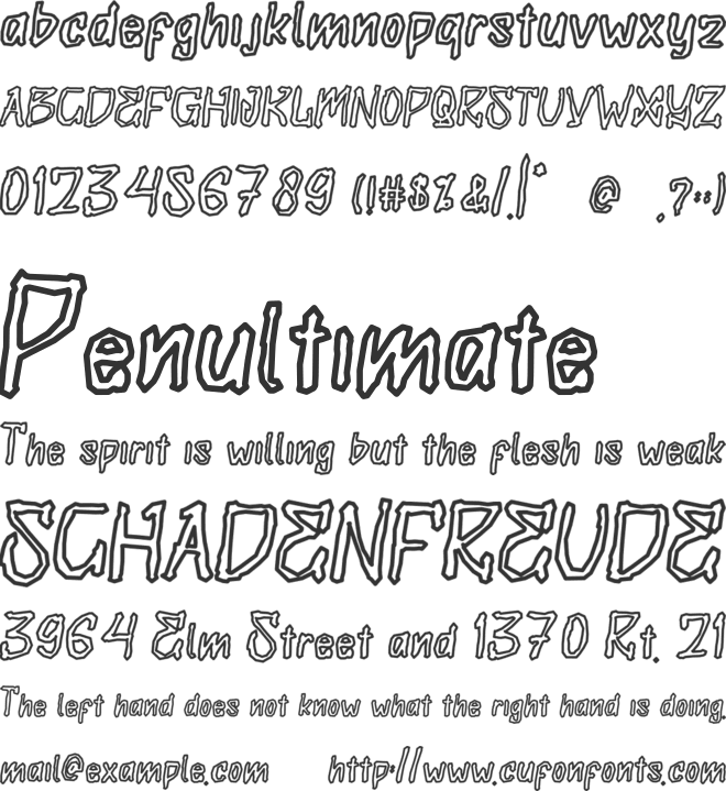 ScareRoar font preview