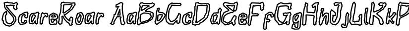 ScareRoar font