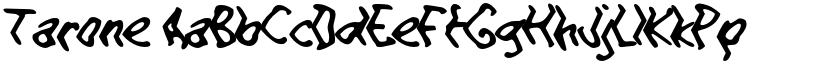 Tarone font