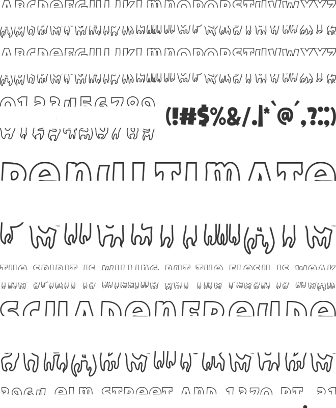 Handwriting Blood Monogram font preview