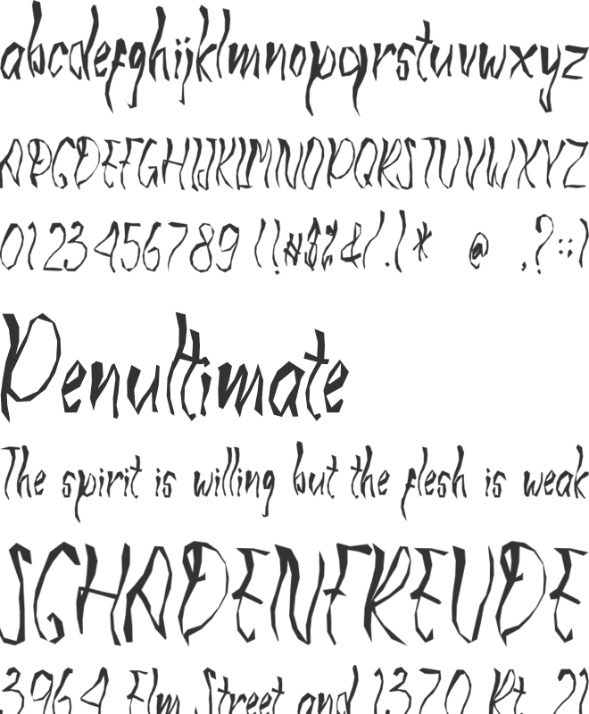 JUMPKIN font preview