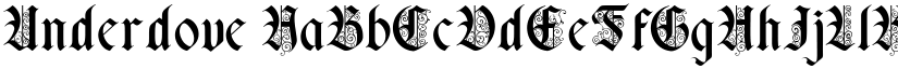 Underdove font
