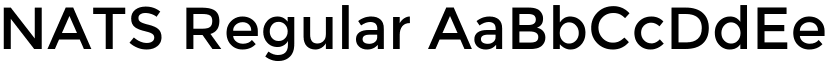 NATS Regular font